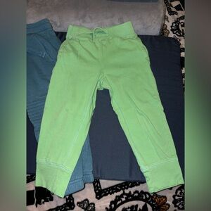 GAP Bright Lime Green Kids Jogger & H & M jogger Sweatpants
